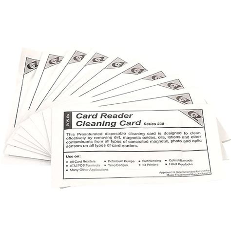 smart card reader cleaning card series 230|staples cleaning cards.